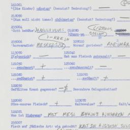 Western questionnaire, answ...