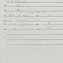 Eastern questionnaire, answ...