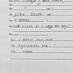 Eastern questionnaire, answ...