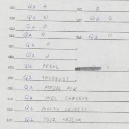 Eastern questionnaire, answ...