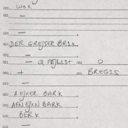 Eastern questionnaire, answ...