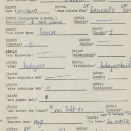 Western questionnaire, answ...