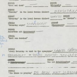 Western questionnaire, answ...