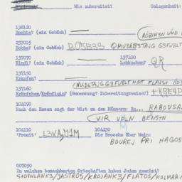 Western questionnaire, answ...