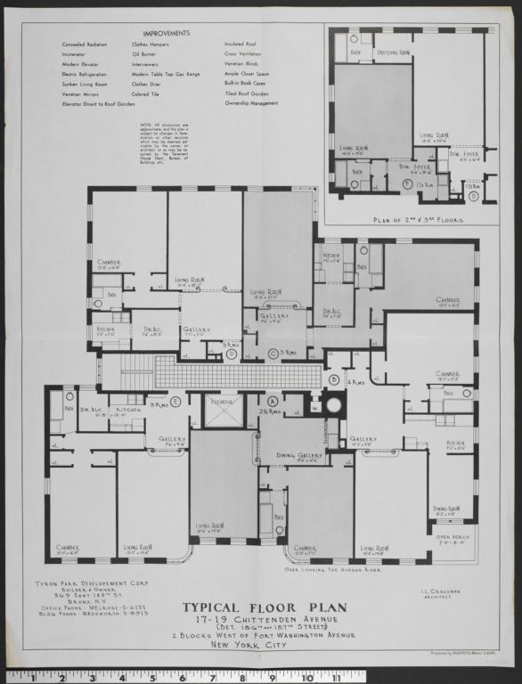 1719 Chittenden Avenue, Typical Floor Plan The New York