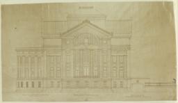 War College and Engineer Post, Washington D. C. East End Elevation. McKim, Mead & White, Architects. Drawing No. 12