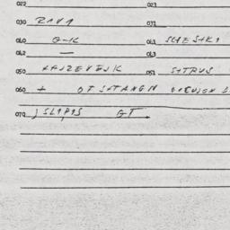 Eastern questionnaire, answ...