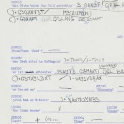 Western questionnaire, answ...