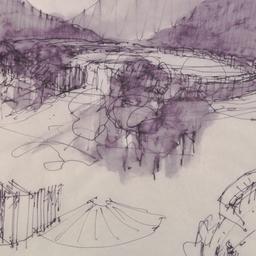 Aerial view, sketches