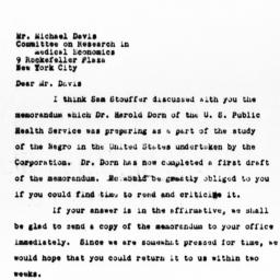 Letter from Charles Dollard...