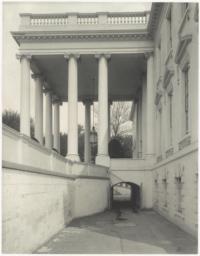 [White House, detail of entrance portico]