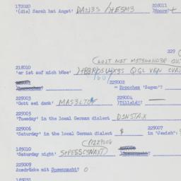 Western questionnaire, answ...