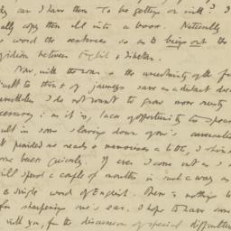 Letter to Tharchin on his T...