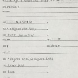 Eastern questionnaire, answ...