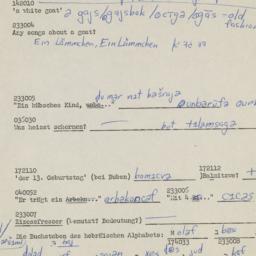 Western questionnaire, answ...