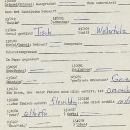 Western questionnaire, answ...