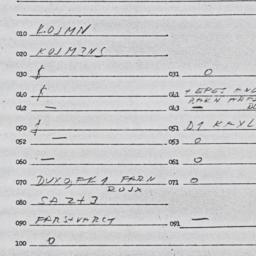 Eastern questionnaire, answ...