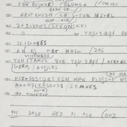 Eastern questionnaire, answ...