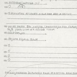 Eastern questionnaire, answ...