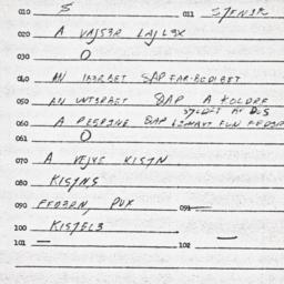 Eastern questionnaire, answ...