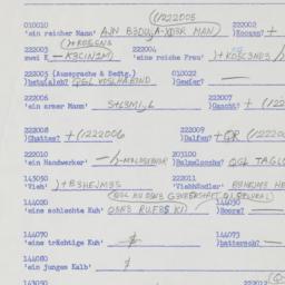 Western questionnaire, answ...