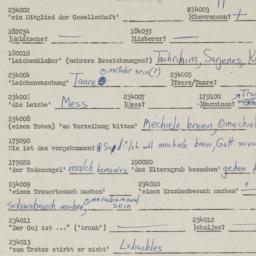 Western questionnaire, answ...