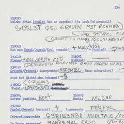 Western questionnaire, answ...
