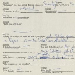Western questionnaire, answ...