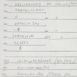 Eastern questionnaire, answ...