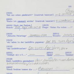 Western questionnaire, answ...
