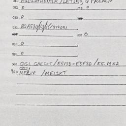 Eastern questionnaire, answ...