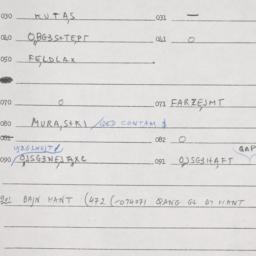 Eastern questionnaire, answ...