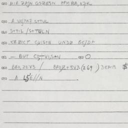 Eastern questionnaire, answ...