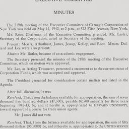 Executive Committee Meeting...
