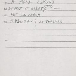 Eastern questionnaire, answ...