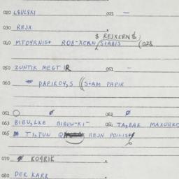 Eastern questionnaire, answ...
