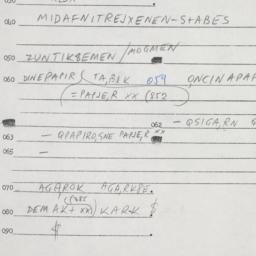 Eastern questionnaire, answ...