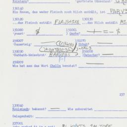 Western questionnaire, answ...
