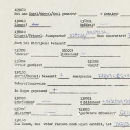 Western questionnaire, answ...