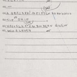 Eastern questionnaire, answ...