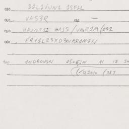 Eastern questionnaire, answ...
