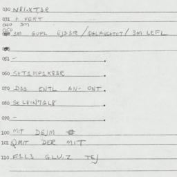 Eastern questionnaire, answ...