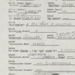 Western questionnaire, answ...