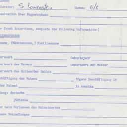 Western questionnaire, answ...