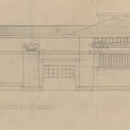Garage, pergola elevation