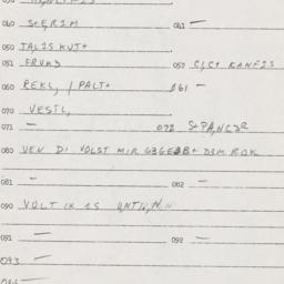 Eastern questionnaire, answ...