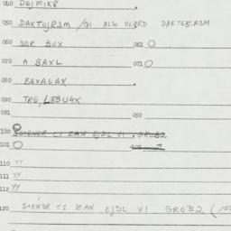 Eastern questionnaire, answ...