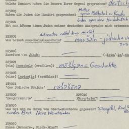 Western questionnaire, answ...