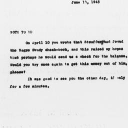 Note from Florence Anderson...