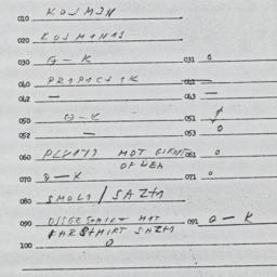Eastern questionnaire, answ...
